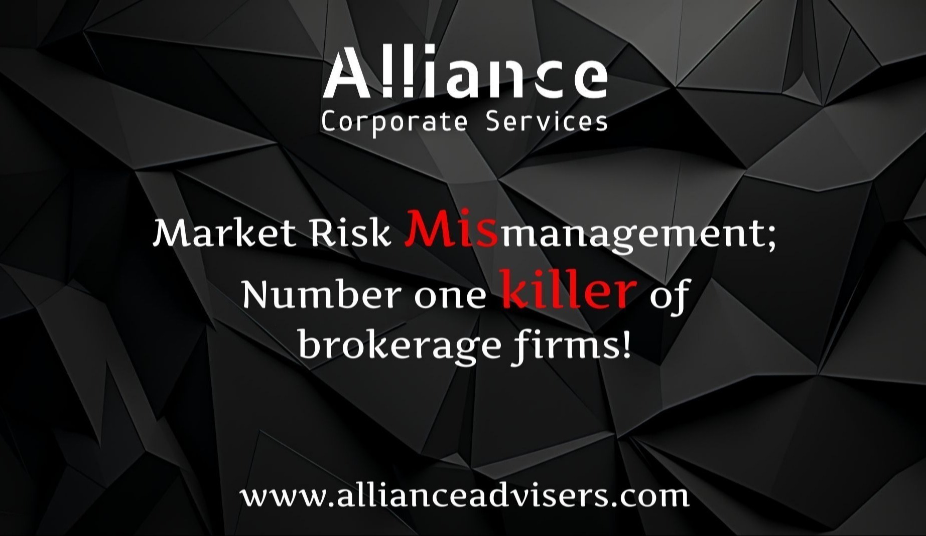 Market Risk Management - Alliance Advisers - Shadi Swais